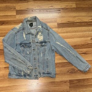 Wild Fable Distressed Blue Jean Jacket